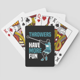 Track And Field Hammer Throw Sport Gift Poker Cards