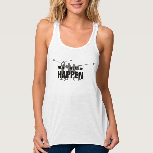 Track and Field Hammer Thrower Tank Top (Front)