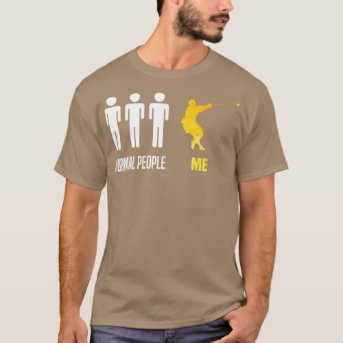 Track and Field Hammer Throwing Thrower Normal Peo T_Shirt