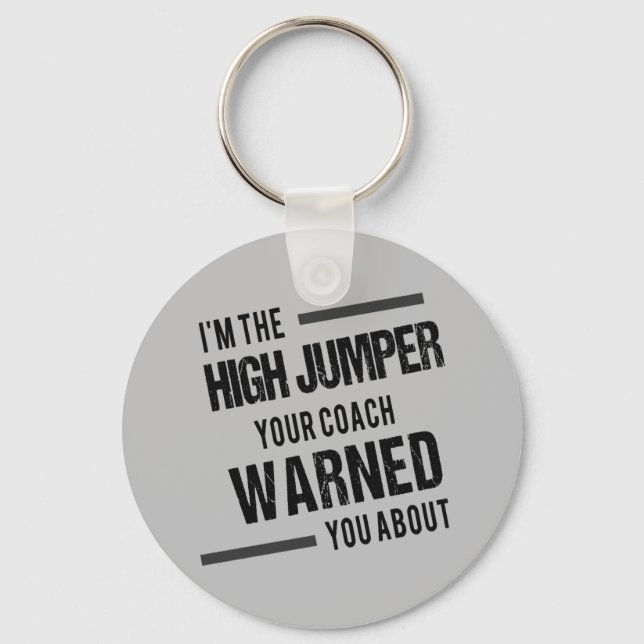 Track and Field High Jumper Keychain Gift (Front)