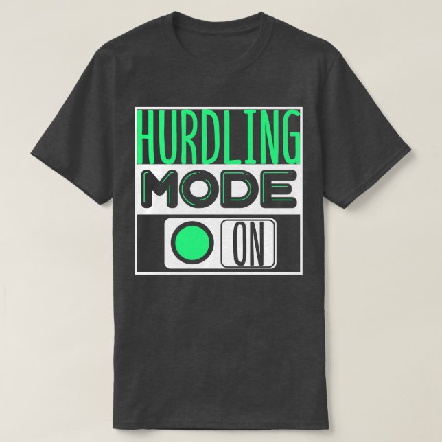 Track and Field Hurdling T-Shirt (Design Front)