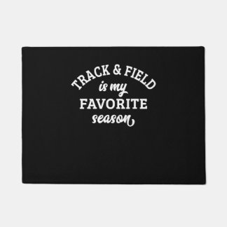 Track And Field Is My Favorite Season Track And Fi Doormat
