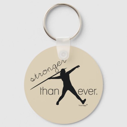 Track and Field Javelin Thrower Keychain Gift