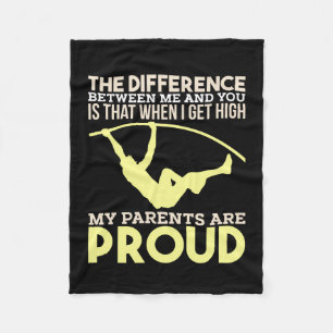 Track and Field - My Parents Are Proud Fleece Blanket