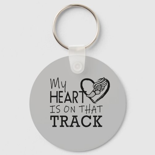 Track and Field Parents Coach Keychain