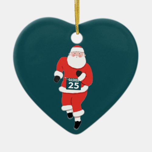 Track and Field Runner 2023 Ceramic Ornament