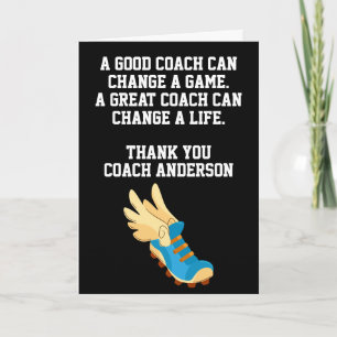 Track And Field Running Runner Coach From Team Card