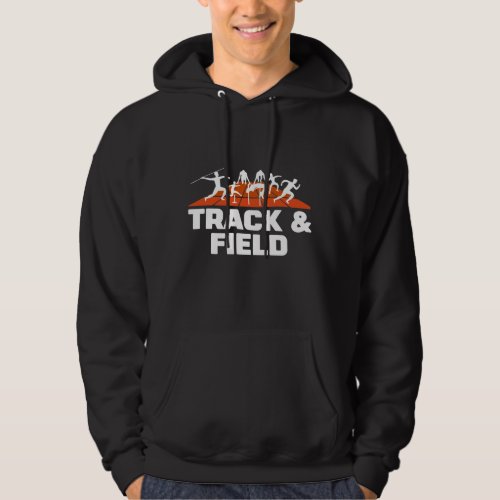Track and Field Running Sprint Long Jump Athlete Hoodie