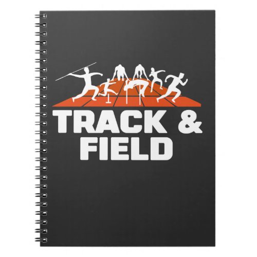 Track and Field Running Sprint Long Jump Athlete Notebook