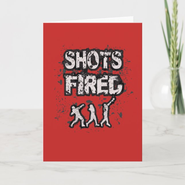 Track and Field Shot Put Season Good Luck Card (Front)