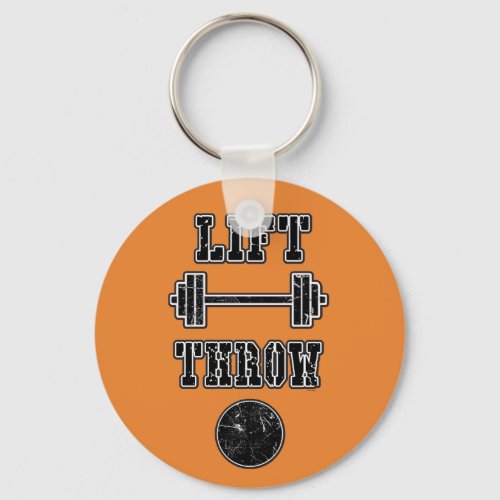 Track and Field Shot Put Thrower Keychain Gift