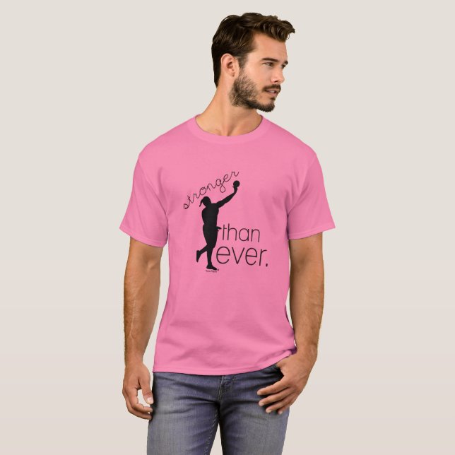 Track and Field Shot Put Thrower T-Shirt (Front Full)