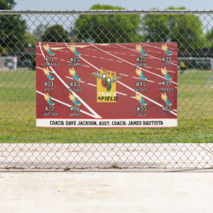 Track And Field Team Banner