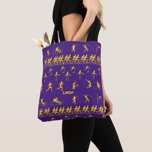 Track and Field Tote Bag