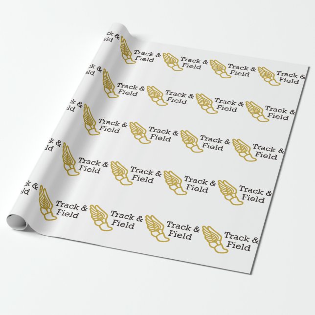 Track and Field Wrapping Paper (Unrolled)