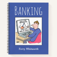 Track Banking Record with Owner's Name Notebook
