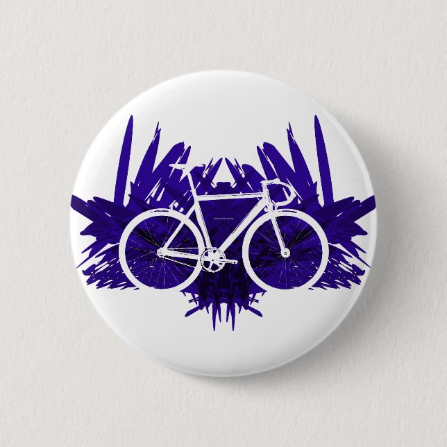 Track Bicycle on Violet Button (Front)