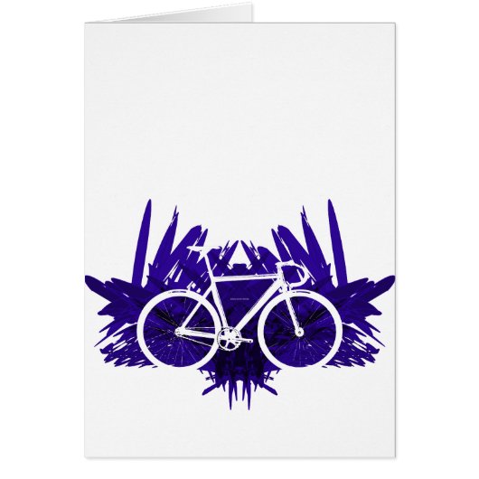 Track Bicycle on Violet Cards (Front)