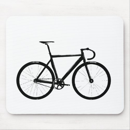 Track Bike Mouse Pad