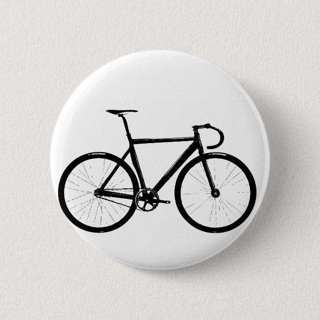 Track Bike Pinback Button (Front)