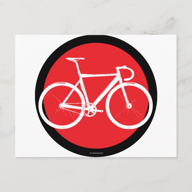 Track Bike - Red Dot Postcard (Front)