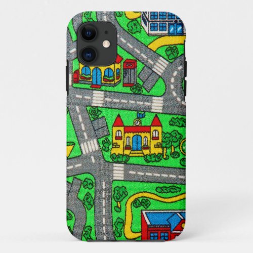 Track carpet Car Road Nostalgic 90s nostalgia iPhone 11 Case