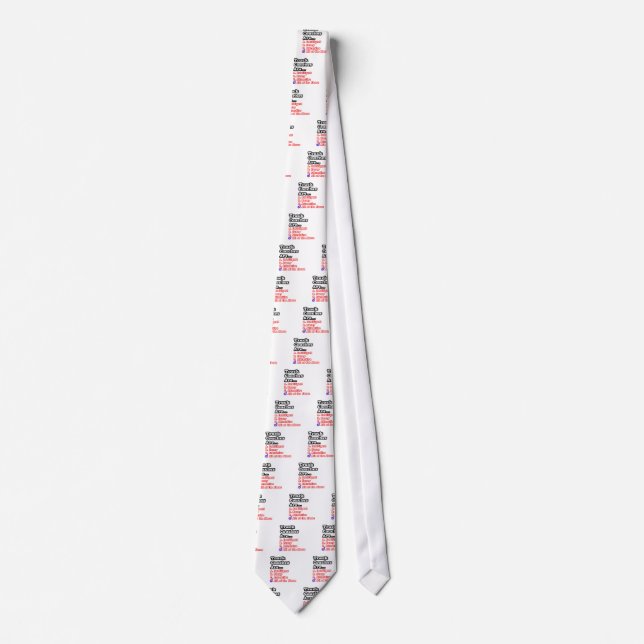 Track Coach Quiz...Joke Neck Tie (Front)