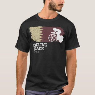 Track Cycling Qatar Road Bike Racing Speed Cyclist T-Shirt
