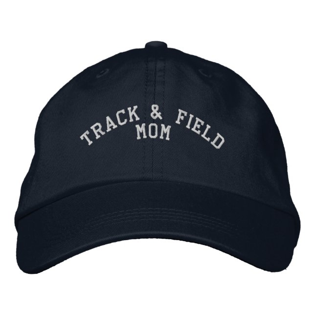 Track & Field Mom Embroidered Hat (Front)