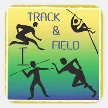 Track & Field Stickers by manewind at Zazzle