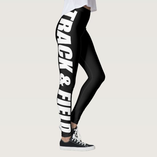 Track & Field Typographic Leggings for Runners