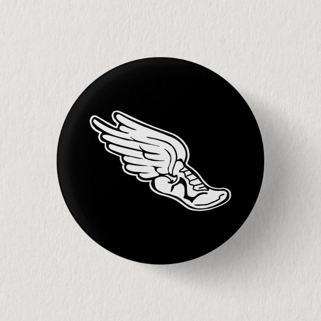 Track Logo Button Black (Front)