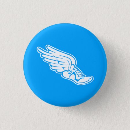 Track Logo Button Blue