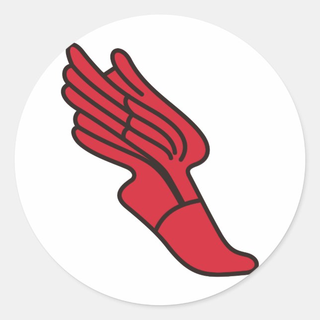 Track Logo Classic Round Sticker (Front)