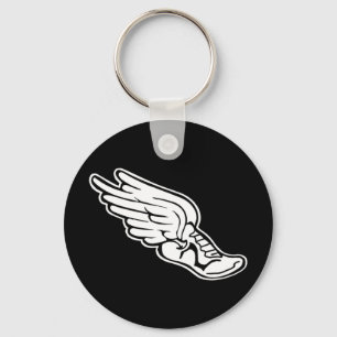 Track Logo Keychain Black