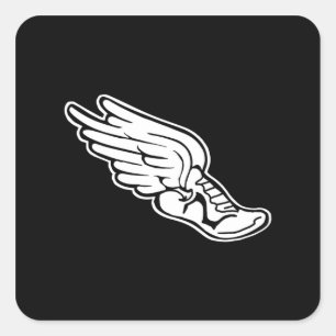 Track Logo Sticker Black