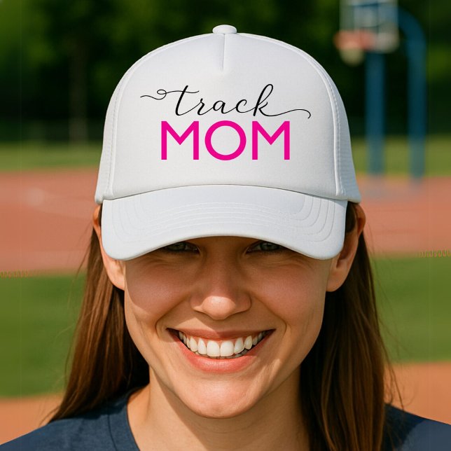 Track Mom Sporty Trucker Hat (Creator Uploaded)