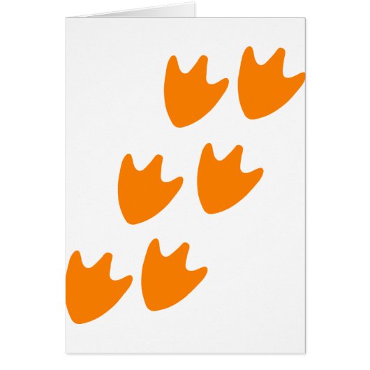Track of Duck's Feet Cards (Front)