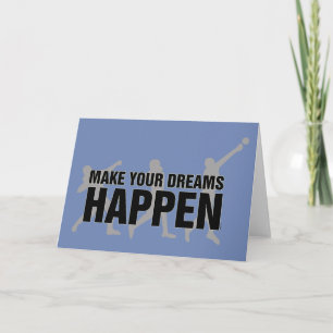 Track Season Shot Put Thrower Good Luck Card