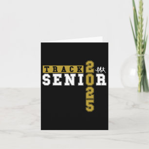 Track Senior Night Track Senior 2025 Graduation 14 Card
