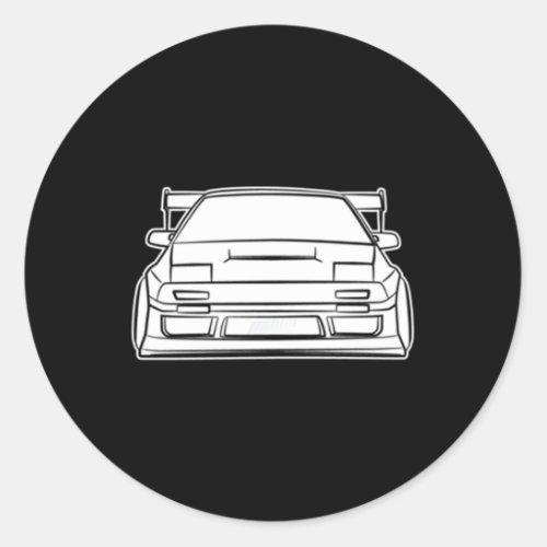 Track Stance Fc Rx7 Front And Back Classic Round Sticker