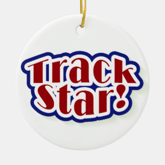Track Star Tshirts and Gifts Ceramic Ornament