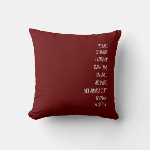 Track your life's journey! Personalized Throw Pill Throw Pillow