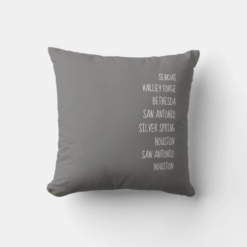 Track your lifes journey Personalized Throw Pillow