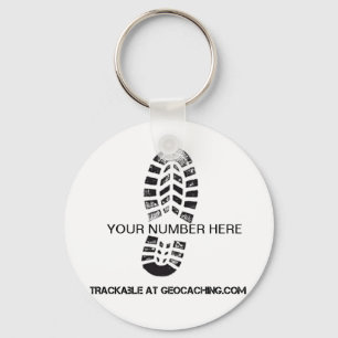 Trackable Boot Print Keychain