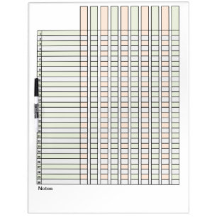 Tracker! Dry Erase Board