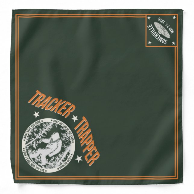 Tracker Trapper Scout Bandana (Front)