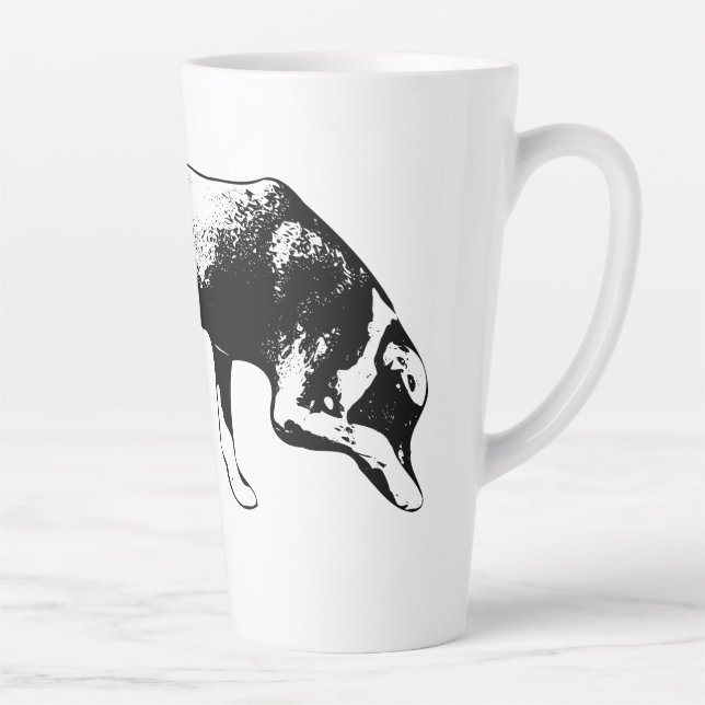 Tracking Mode – Nose to Ground Latte Mug (Right)
