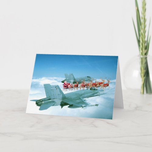 Tracking Santa Claus by the Air Force Holiday Card