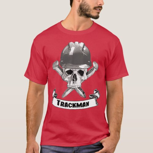Trackman Skull and Spikes Crossbones T_Shirt